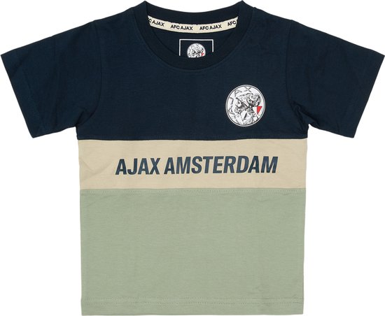 Ajax-t-shirt groen blauw peuter