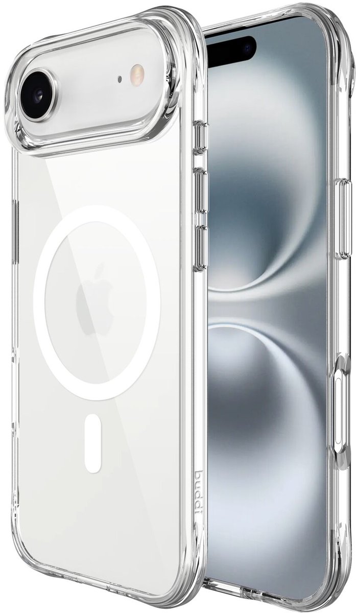 Buddi Core - Hoesje Geschikt voor Apple iPhone Air - Compatibel met MagSafe - Back Cover met Magneet - Doorzichtige Telefoonhoes - Beschermhoes - Transparant