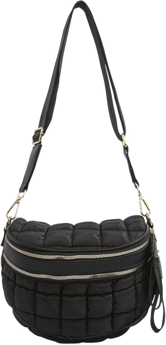 Topmelon Crossbody Tas Dames - Schoudertas - Dames Tas - Handtas -Crossbodytas - Damestas -Klein handtas dames Zwart