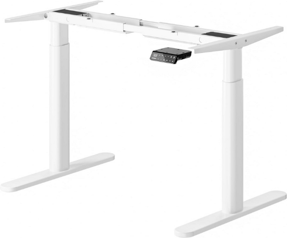 MAIDeSITe EL2 Pro Art in hoogte verstelbaar bureauframe, ovaal pootontwerp, elektrisch in hoogte verstelbaar tafelblad, dubbele motor, draagvermogen 180 kg, met 4 geheugenstanden en