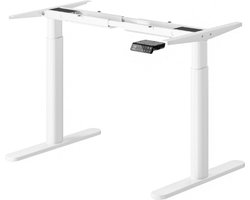 MAIDeSITe EL2 Pro Art in hoogte verstelbaar bureauframe, ovaal pootontwerp, elektrisch in hoogte verstelbaar tafelblad, dubbele motor, draagvermogen 180 kg, met 4 geheugenstanden en