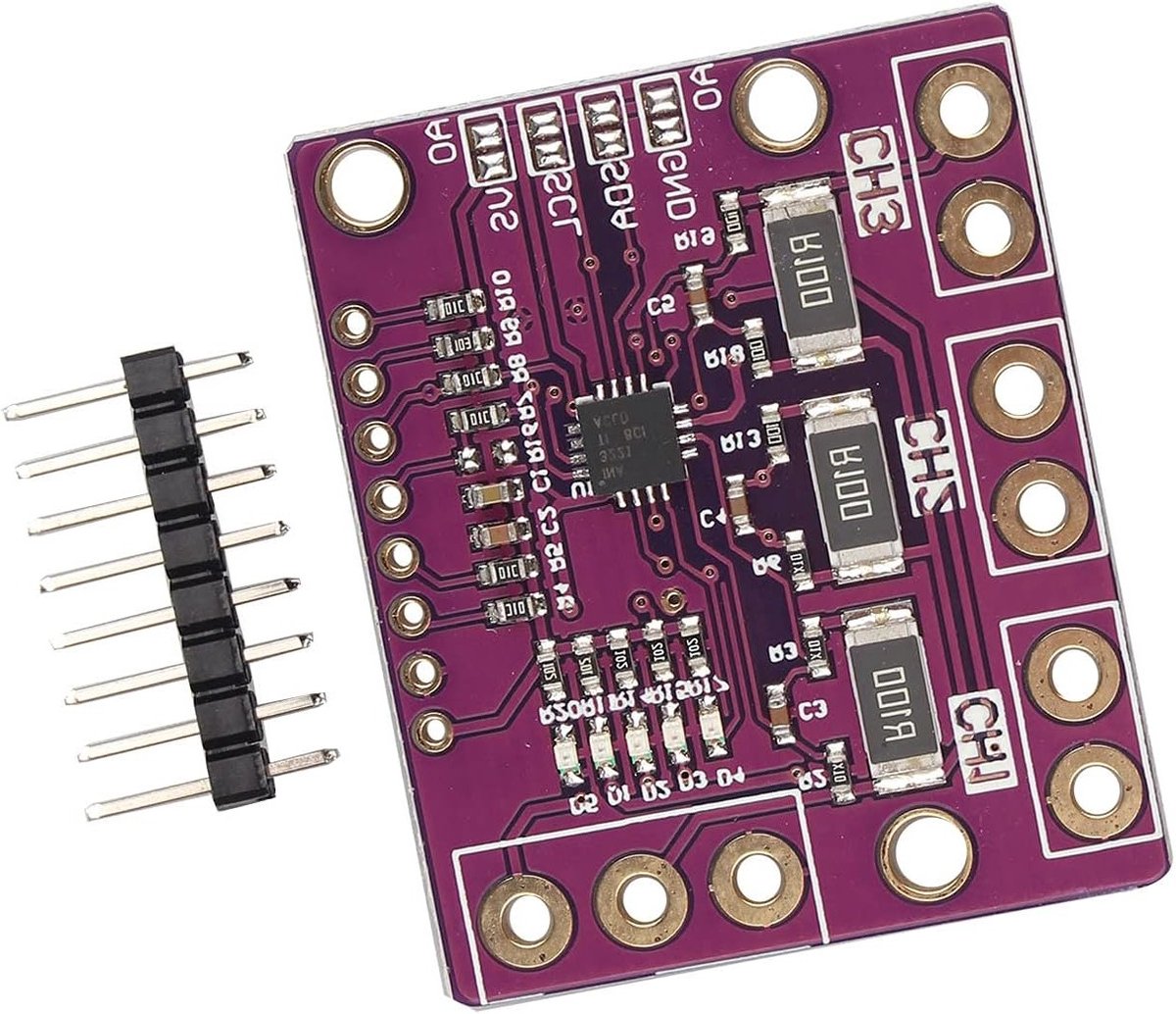 Triple Channel Shunt Current Voltage Monitor Sensor voor Power Monitoring en I2C Output - Ideaal voor Laag- en Hoogspanningssystemen