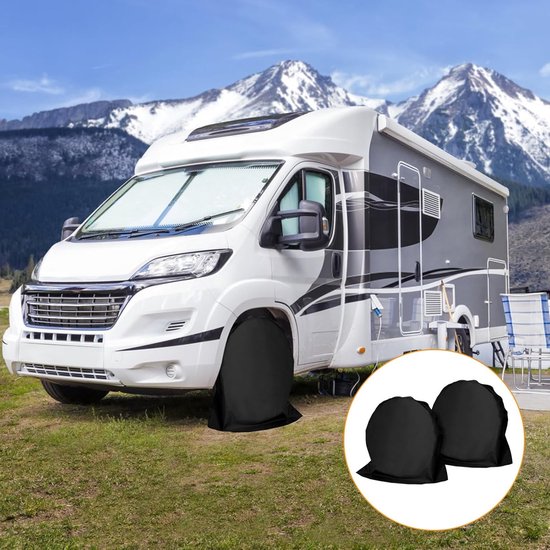 2x Universele Wielhoezen voor Caravan, Camper en Auto Banden (27-29 Inch) — afbeelding 3