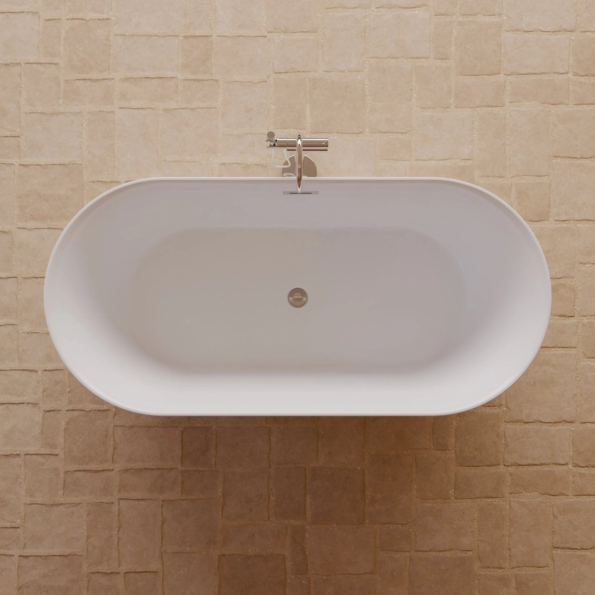 SPALINA - Vrijstaand bad - Komodo 170 blanche, 170 x80 x58 cm, Wit