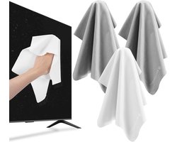 Microvezeldoeken 30 x 30 cm voor camera's, verrekijkers, VR-headsets en schermen - set van 3 stuks, ideaal voor het reinigen van lenzen en brillen.