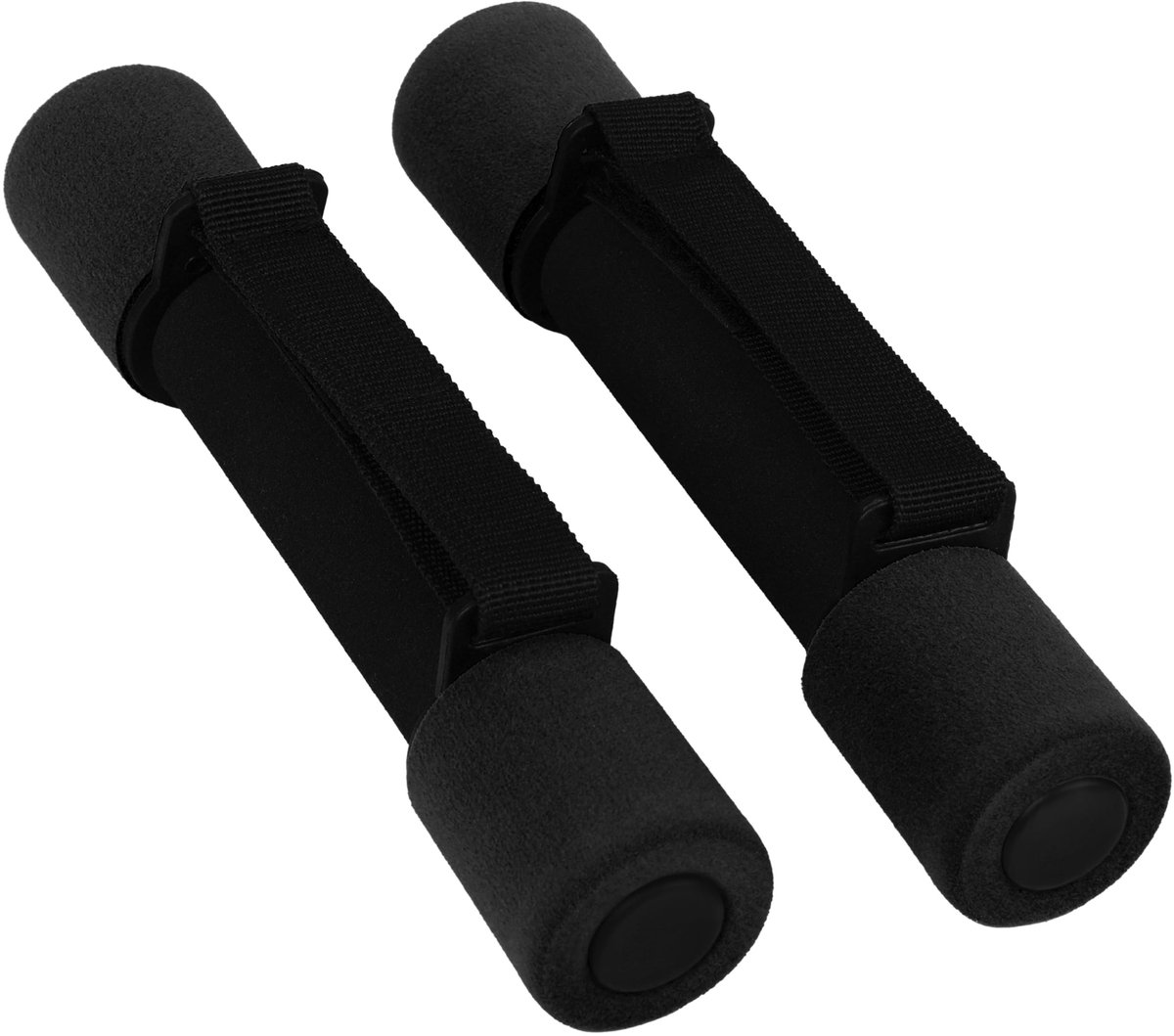 Allecto - Dumbbells - Schuim handgewichten - Geschikt voor fitness en wandelen - Zwart - 0,5 kg per gewicht - Voor jong en oud - 2 stuks