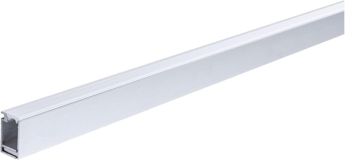 Paulmann 78405 LumiTiles LED-strip opbouwprofiel met diffuser 2 m geanodiseerd aluminium, satijnen afwerking spatwaterdicht aluminium badkamerverlichting