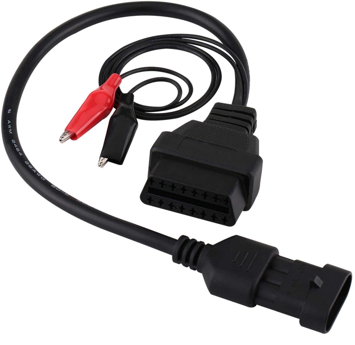 Allecto - OBD Adapter - 3 Pin naar 16 Pin - Voor diagnose - Auto - Compatibel met Alfa Romeo - Betrouwbare verbinding - Geschikt voor Lancia