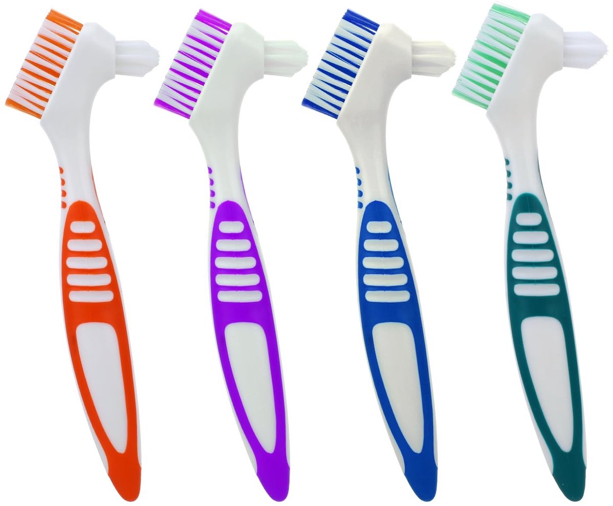 Allecto - Protheseborstel - Prothese - Dubbelzijdige - Meerdere lagen - Tandenborstel - Dentale Protheses - Tanden - Zwart - Borstelharen