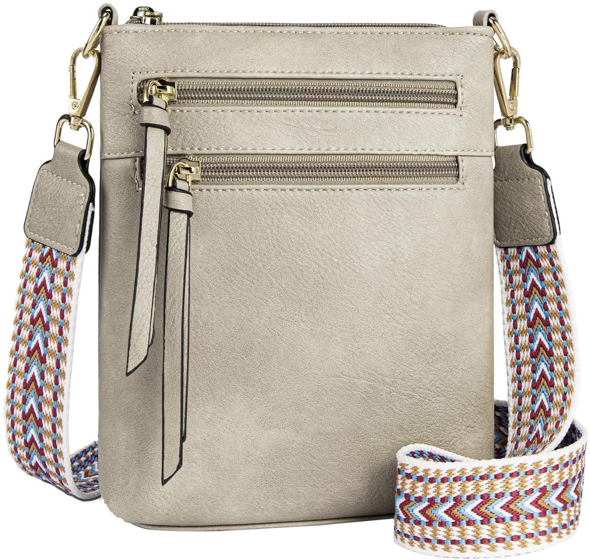 Trendy Crossbody Bag voor Vrouwen - Lichtgewicht Schoudertas van Vegan Leer