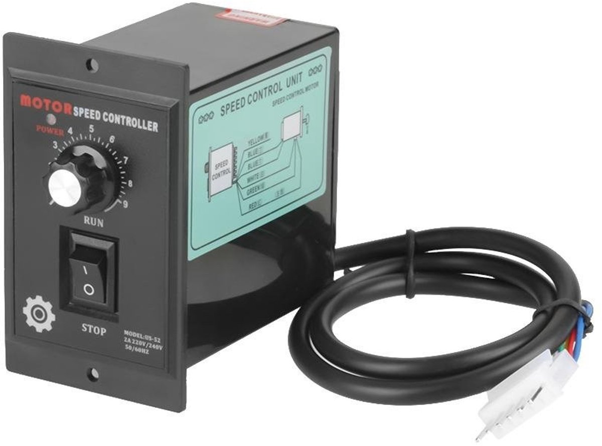 Allecto - Speed controller - 400 W - Voor motoren tot 1700 rpm - Compact formaat - Geschikt voor verschillende industrieën - Perfect voor precisiec...