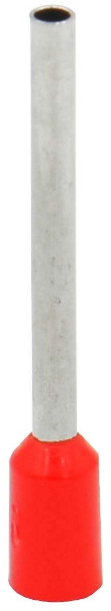 Allecto - Cord End Terminal - Crimp Connector - 1000 Stuks - Rood - Copper Wire - Geschikt voor Elektrische Verbindingen - 16/1.5 mm²