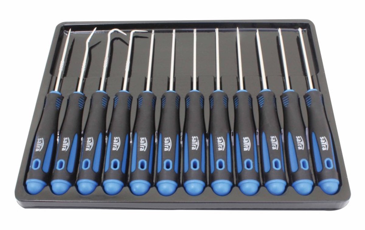 SATRA S-LS12D - Precisieschroevendraaierset - 12-delig - Ergonomisch - Antislip