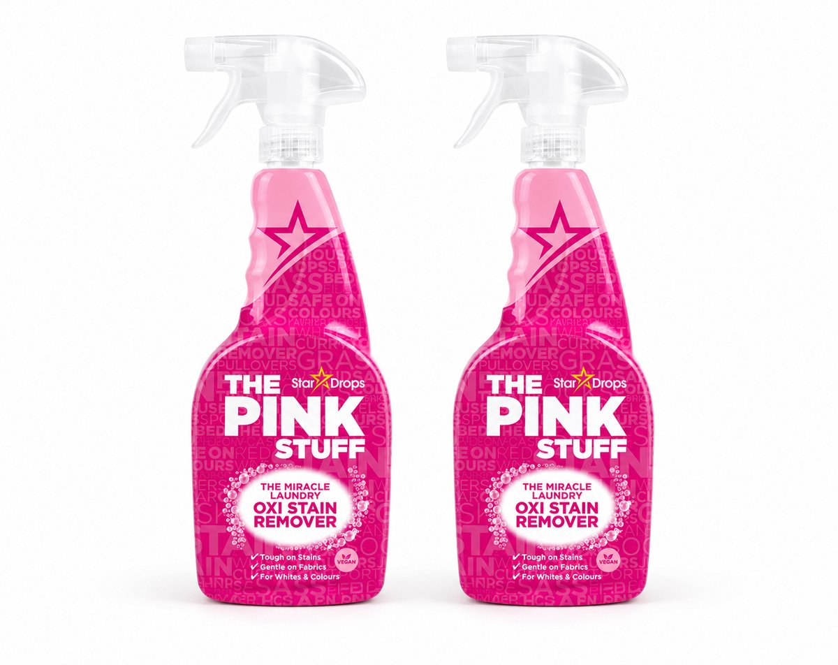The Pink Stuff - Vlekverwijderaar Spray - 2 x 500 ml - Voordeelverpakking
