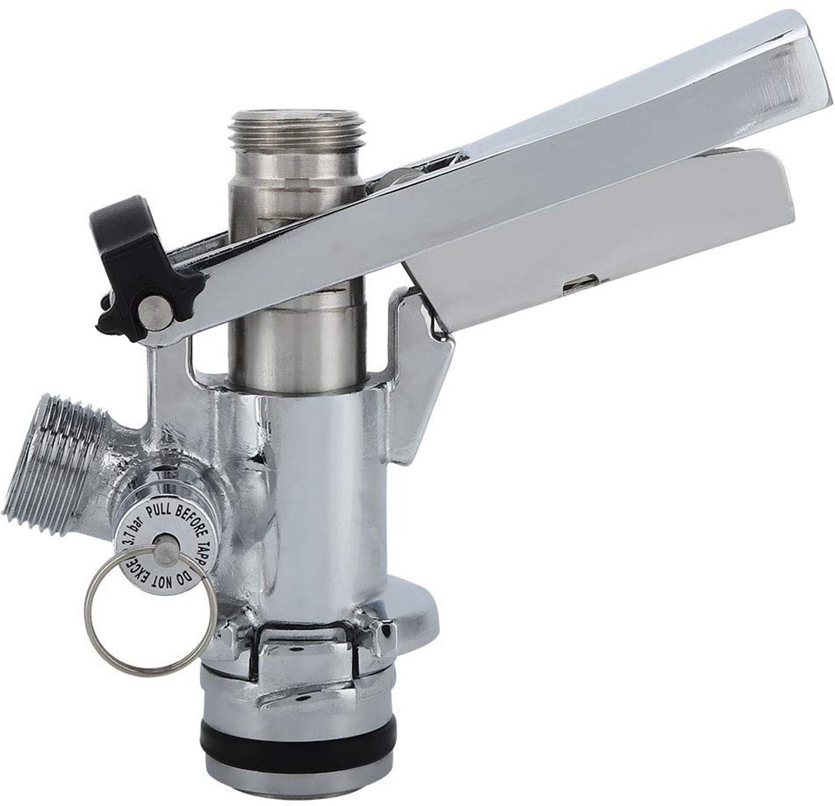 Allecto - Keg Coupler - U Systeem Type - Stout Kegerator - Roestvrij Staal - Biervat Koppeling - Voor Wijn - G5/8 Draad