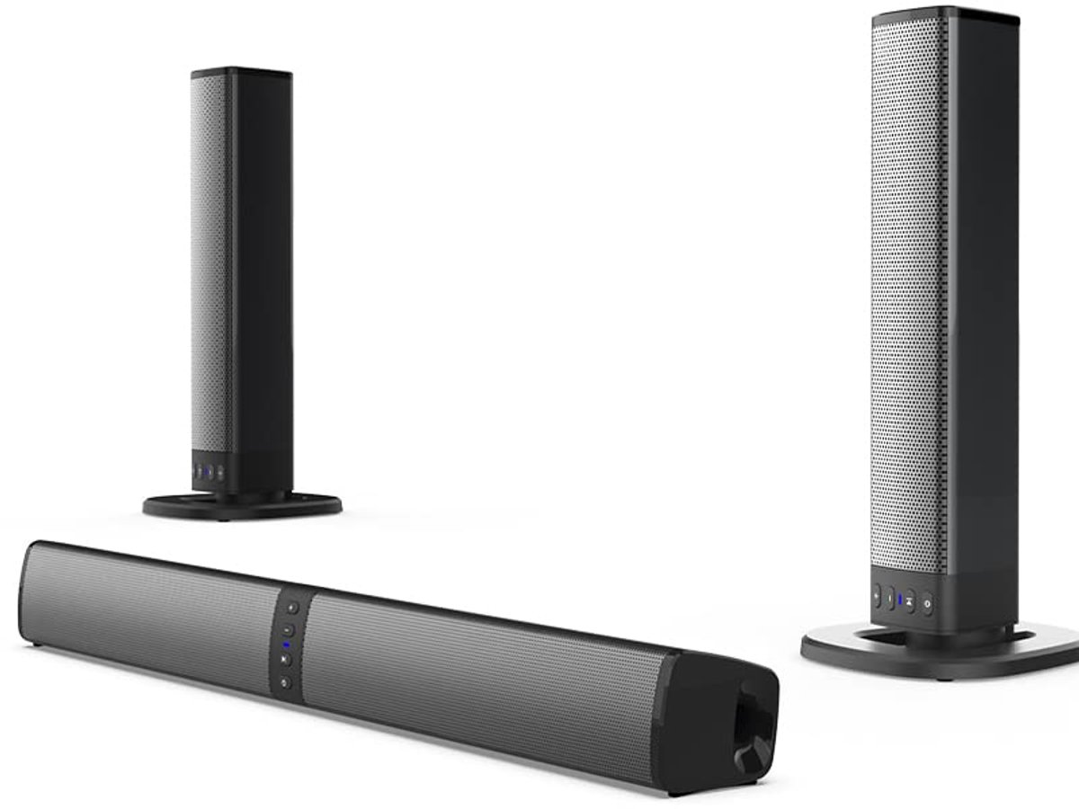 Soundbar Luidspreker - Audio Systeem - Thuisbioscoop Ervaring - 2-in-1 Afneembaar Design - 2.0 Kanaal - Zwart