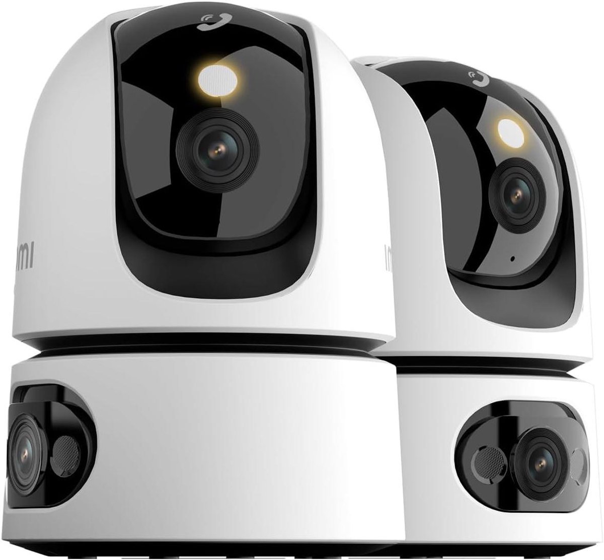 Dubbele Camera - Beveiligingscamera Binnen - Huis Bewaken - AI Mens Detectie - 2K Resolutie - Wit