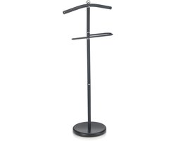 CARO-Möbel Dressboy JÖRG Clothes Rack, Clothes Rack, Steamer, Black with Trousers Hanger