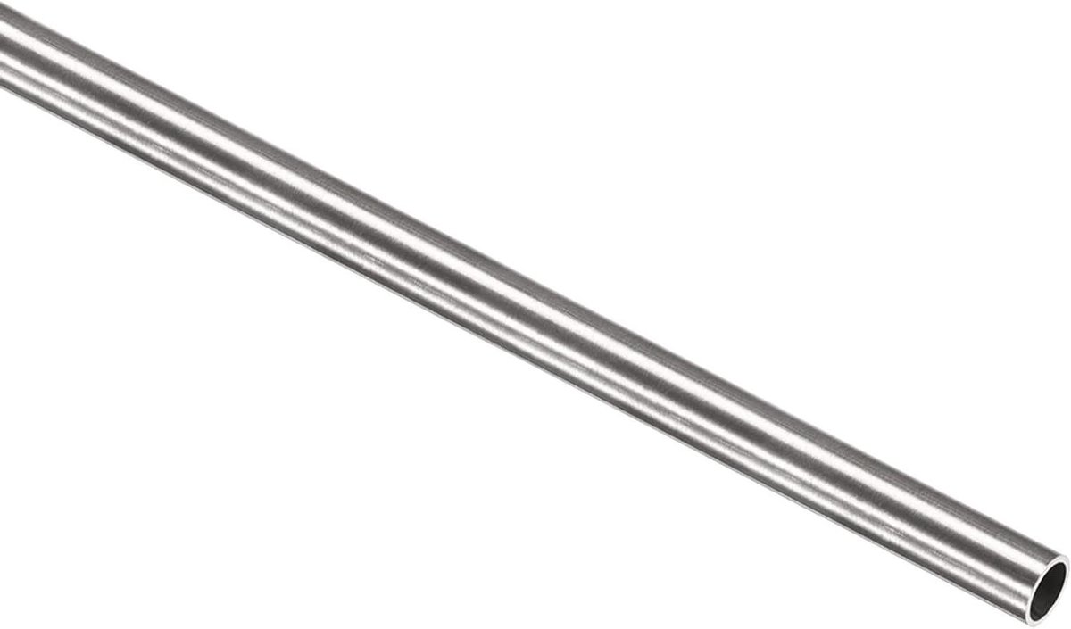 Ronde buis - Metaal hol - Hobby project - Hittebestendig - 5mm x 250mm - Zilverkleurig