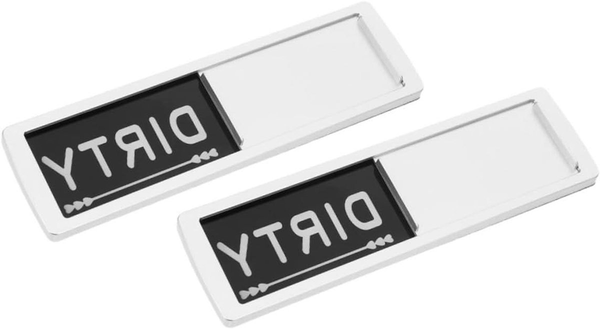 Vaatwasser Indicator - Schoon Vuil Bord - Keuken Organisatie - Magnetisch Ontwerp - 17.5 cm - Mix Kleur