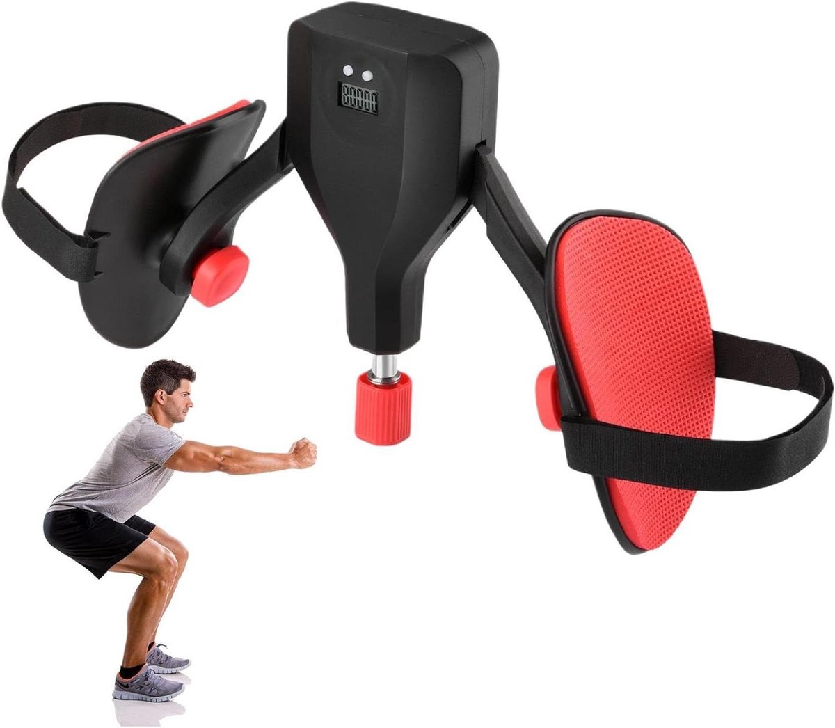 Bekkenbodemtrainer - Beentrainer Heup trainer - Spierversteviging - 360 graden verstelbaar - 34 x 11 cm - Zwart