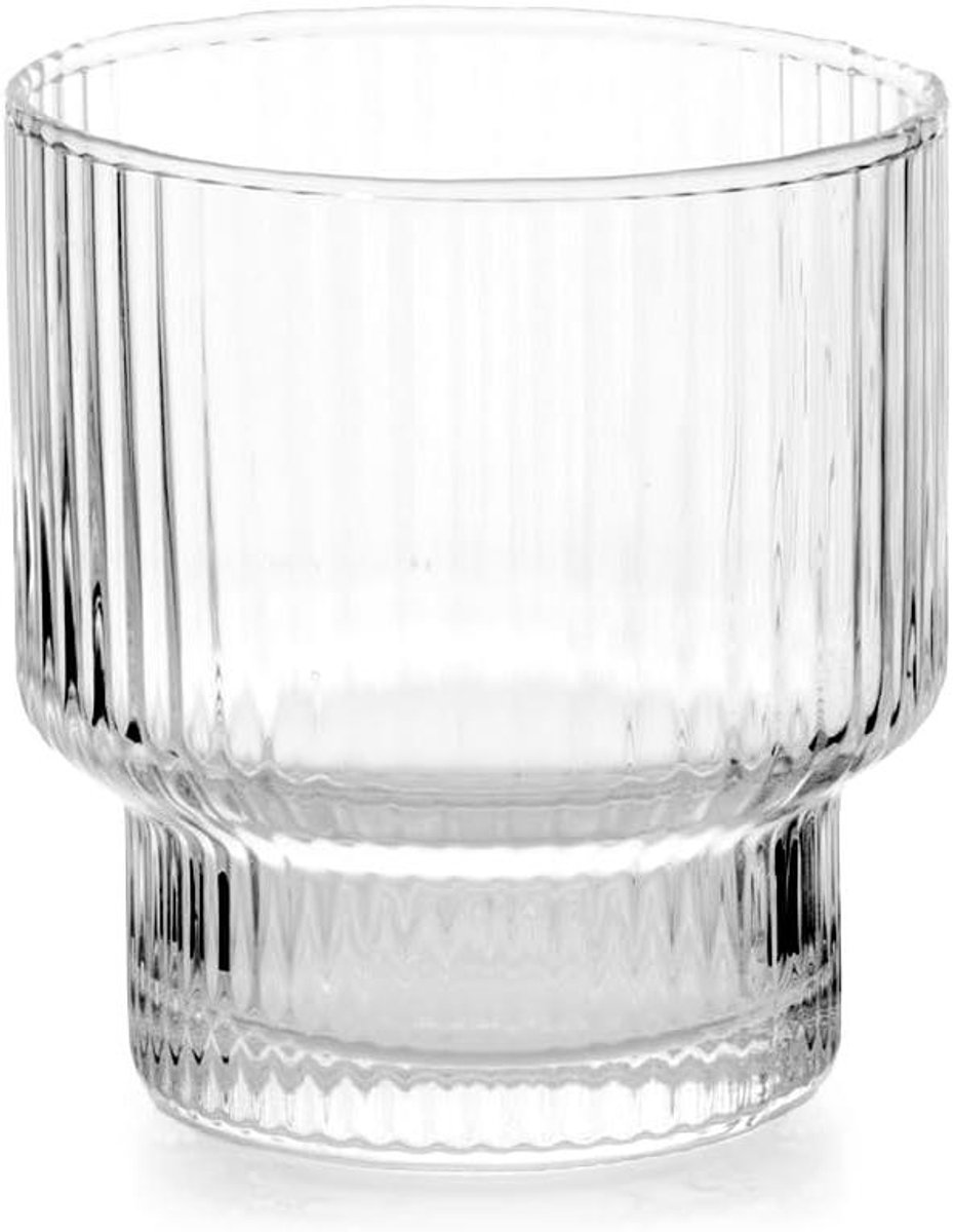 H&h Set van 6 transparante glazen, 32 cl