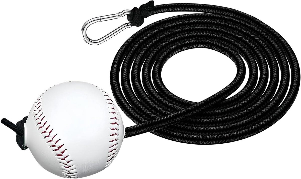 Honkbal Slagtrainer - Slagoefenkoord Honkbal - Honkbal Training - Instelbare Slagervaring - 3 meter lengte - Niet gespecificeerd