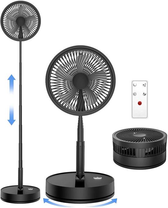 UFTA opvouwbare tafelventilator 7200mAh