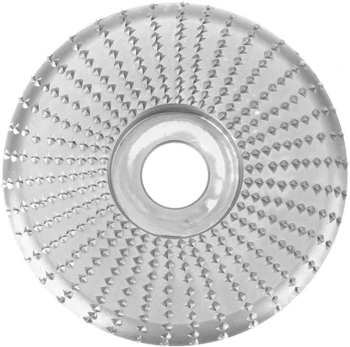 Slijpschijf voor Hout - Schuurwiel Slijpen - Vormgeven Materiaal - Wolfraamcarbide Laag - 16 mm Boring - Zilver
