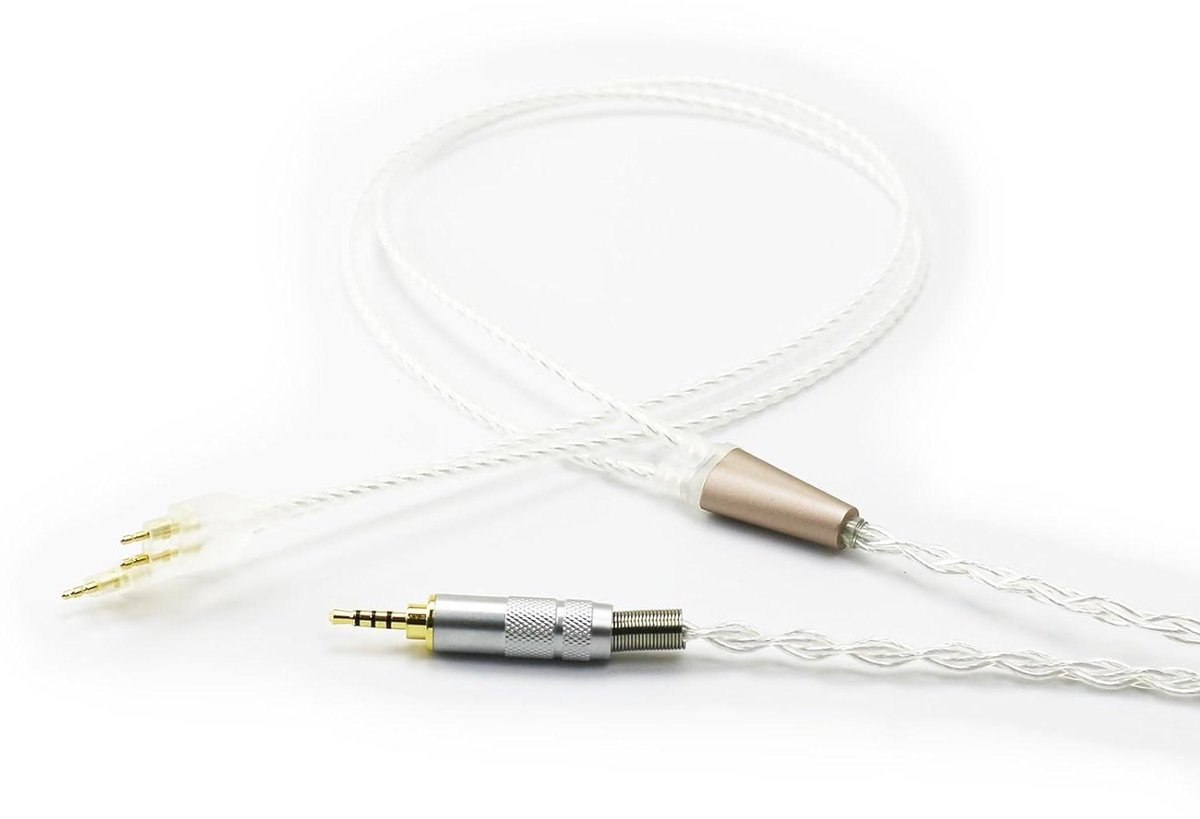 Hifi Kabel - Audio Kabel - Muziek Luisteren - Verzilverd Materiaal - 2 Meter - Zilver
