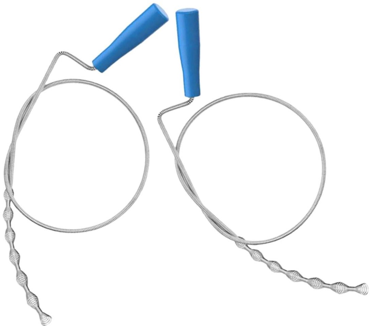 Afvoergereedschap - Ophaalgereedschap - Afvoer ontstoppen - Flexibele grijper - 105 cm lang - Zilver
