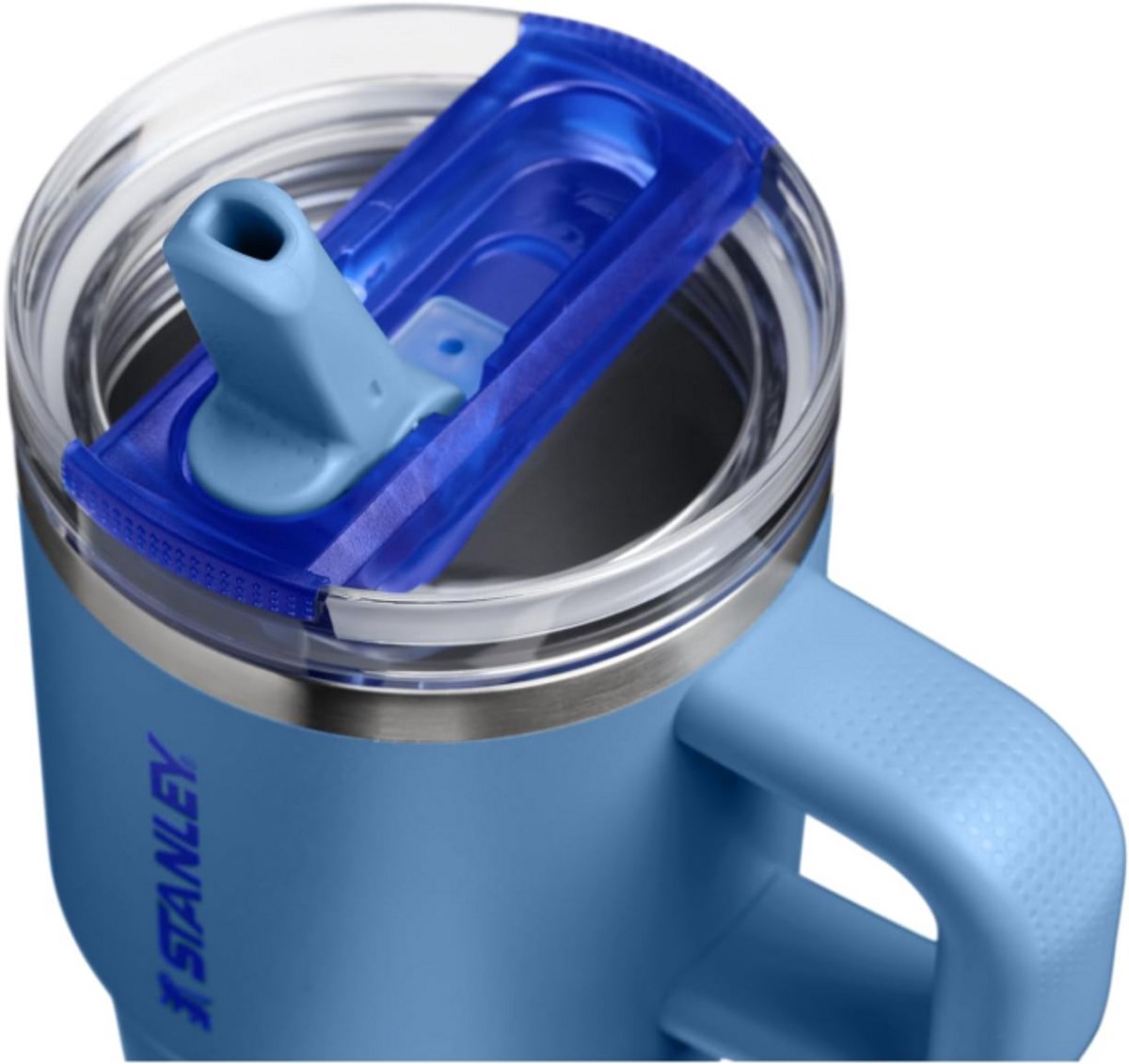 STANLEY Quencher ProTour Flip Straw Tumbler 20oz (Blue Sky) - Lekvrije Drinkbeker met Rietje & Handvat – RVS Geïsoleerd – BPA-vrij – Cupholder Geschikt – foto 2