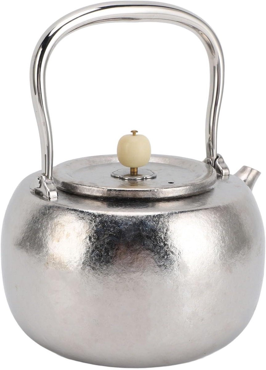 Theeketel - Waterkoker - Buiten Koken - Pure Titanium - 1100ML - Zilver