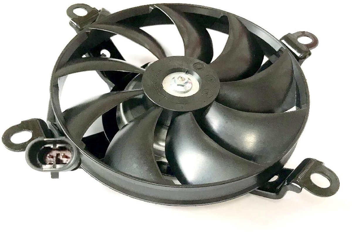 Motorkoelventilator - Radiator Ventilator - Motor Koelen - Efficiënte Warmteafvoer - 600 g - Zwart