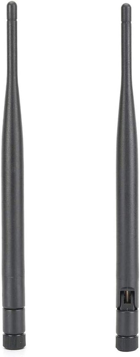 2 Stuks Dual-Band WIFI Antenne 6DBI High Gain SMA Female Router Netwerk
