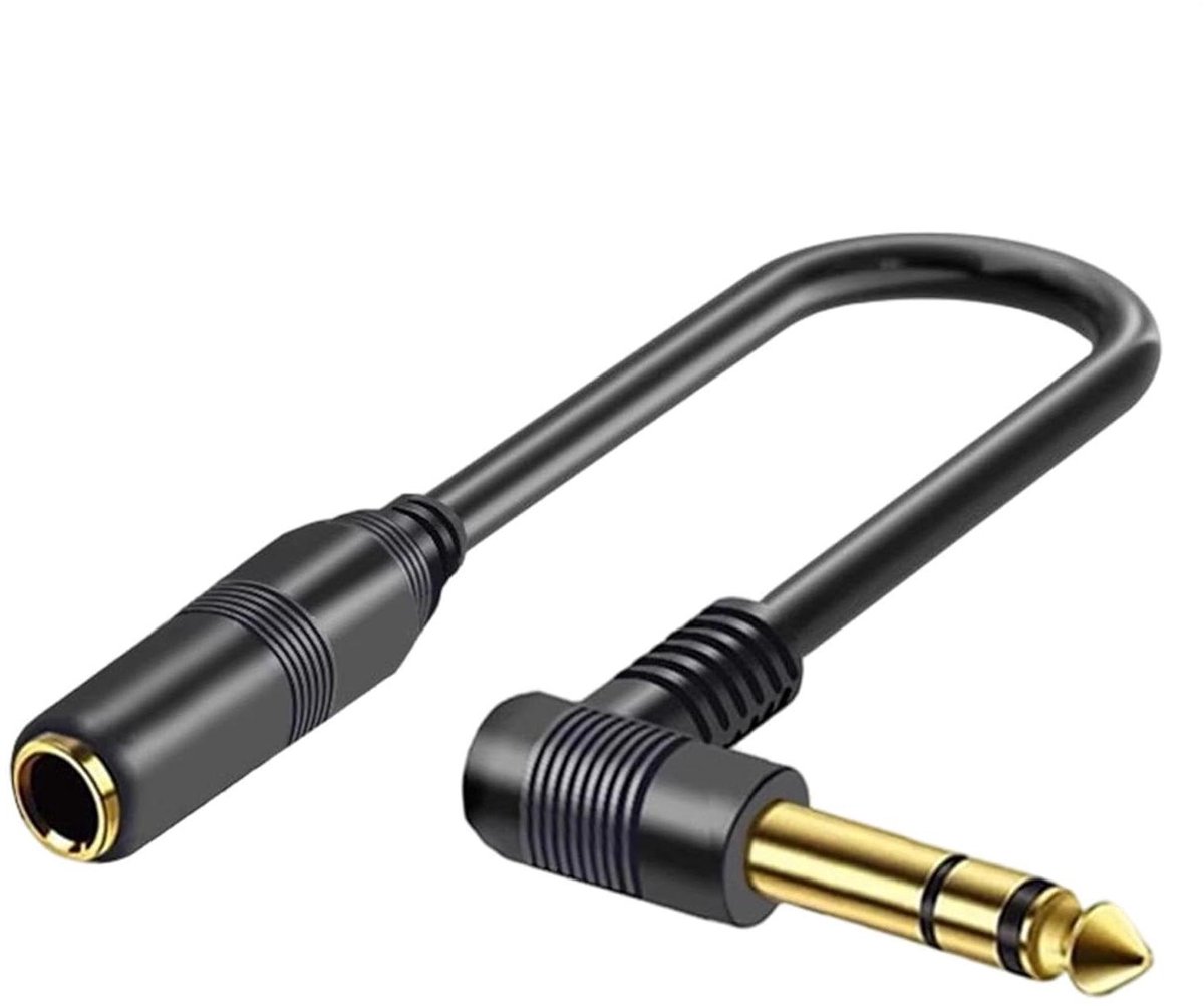 Audio Verlengkabel - Audio Adapterkabel - Muziekoptredens - Puur Geluid - 1 meter - Zwart