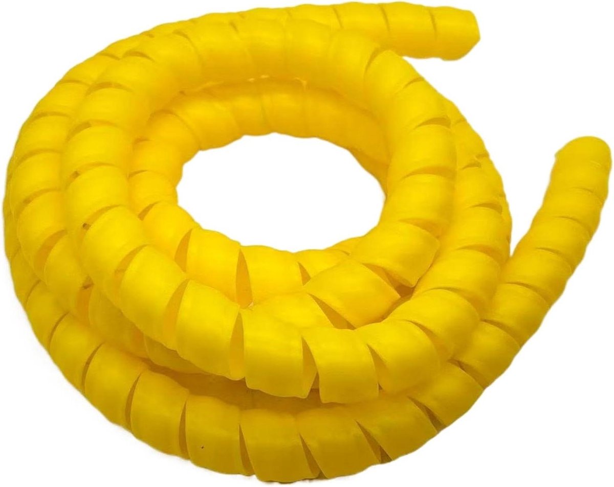 Kabel Organizer - Spiraal Sleeve - Netjes Beheer - Flexibel Polypropyleen - 2 Meter - Geel
