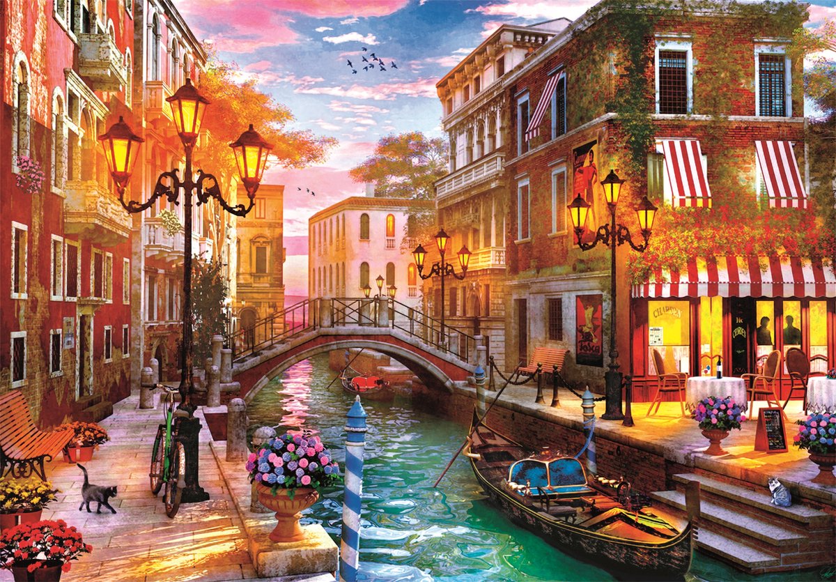 Clementoni - Puzzel - 500 Stukjes - Zonsondergang Venetië - Puzzel Voor Volwassenen en Kinderen vanaf 14 Jaar - High Quality Collection