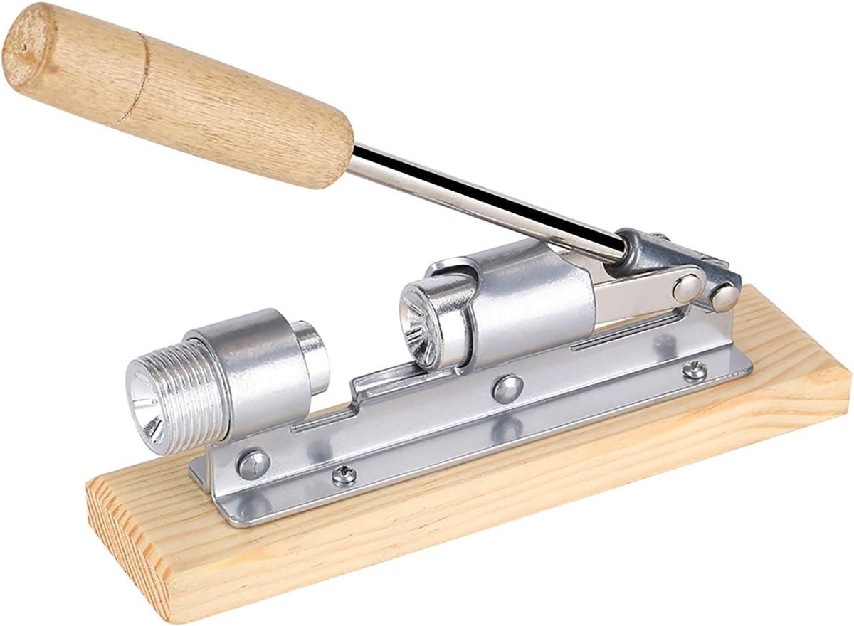 Notenkraker Hout - Noot Opener - Noten Kraken - Zware Metaalconstructie - Tot 45mm - Metaal Hout
