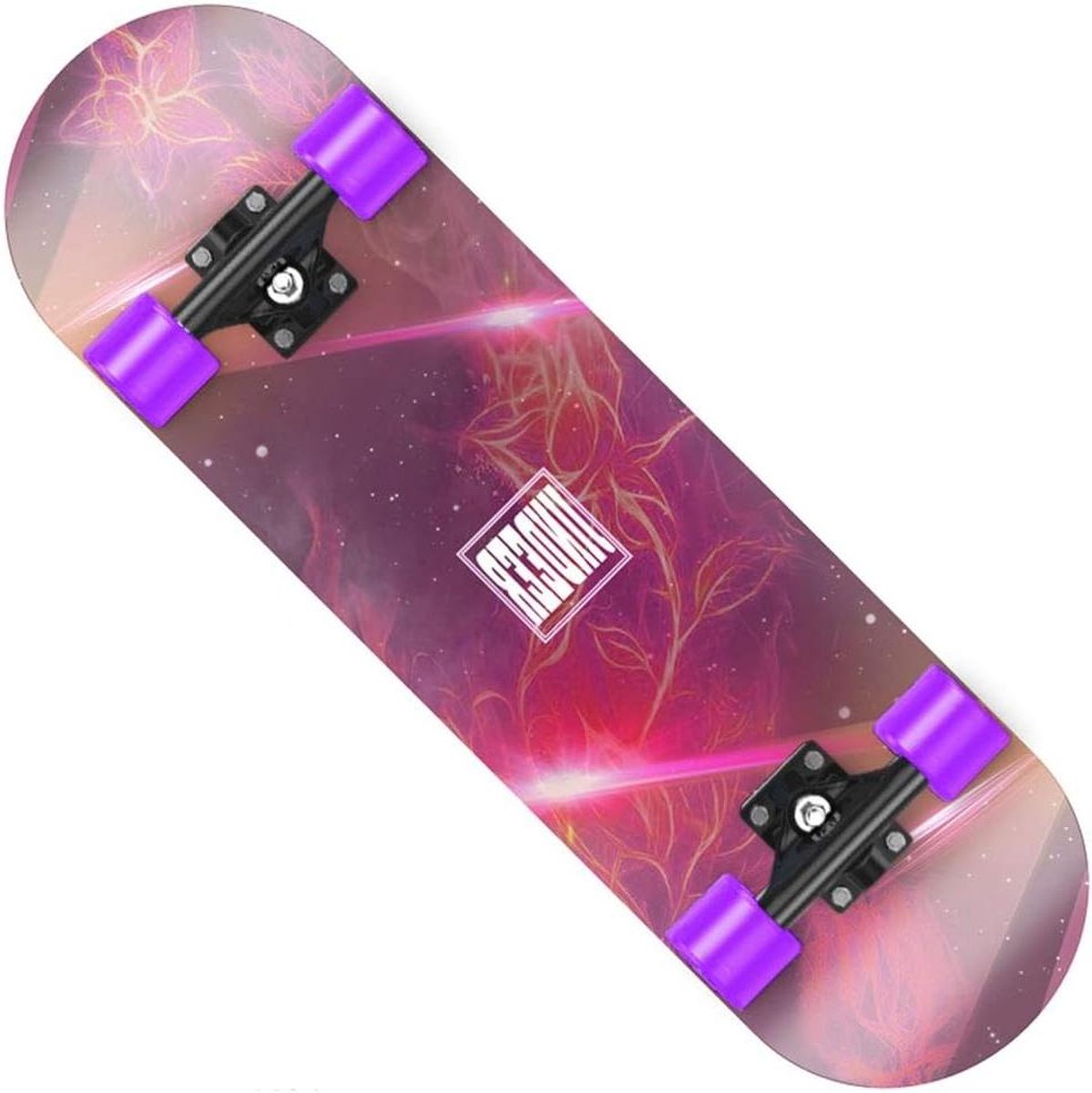 Kinder skateboard Short board Buiten spelen 9-laags esdoorn 5CM wielen Gekleurd