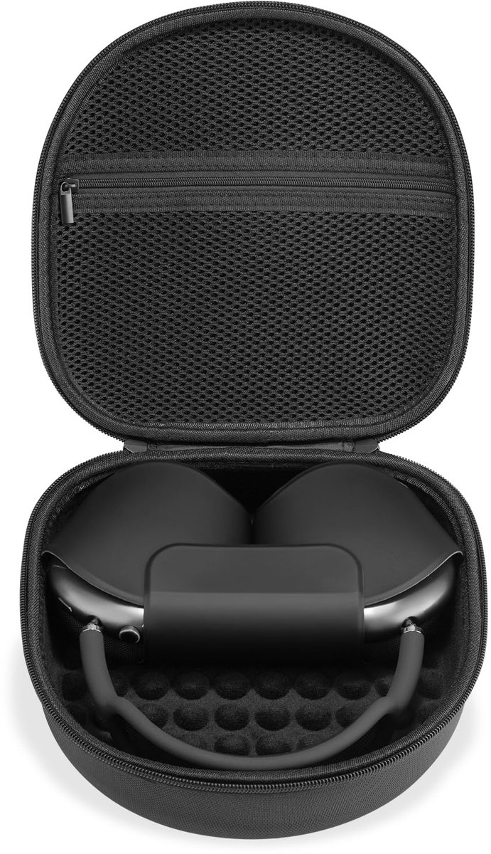 Geschikt voor Apple Airpods Max 2 / Airpods Max hoofdtelefoon beschermhoes, draagbare harde reistas voor hoofdtelefoon, voor oplader en accessoires (zwart)-Stijl 1