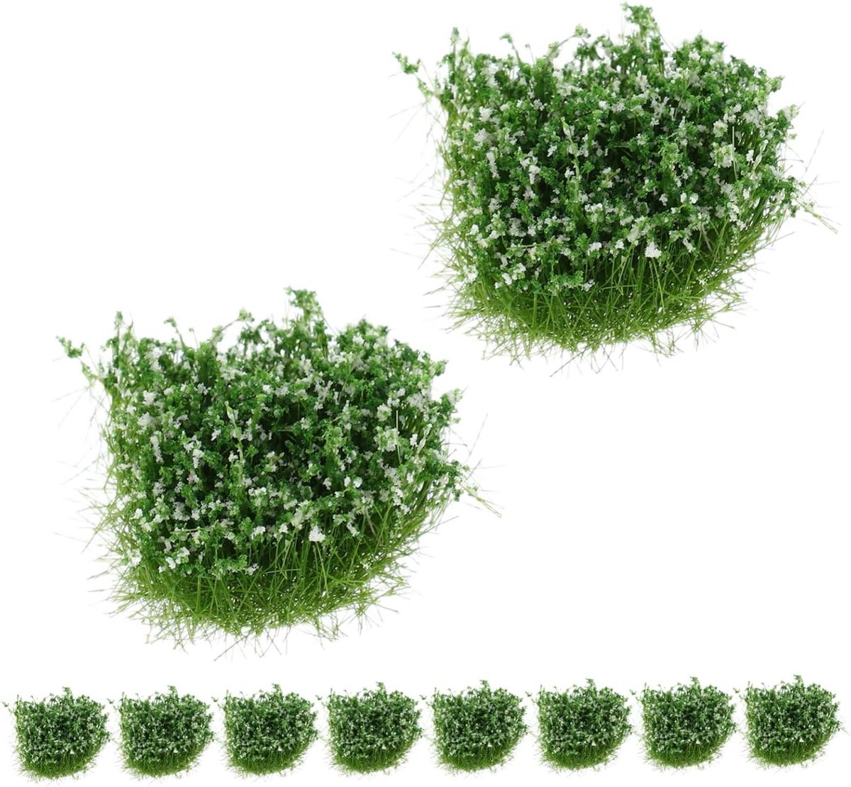 Gras Clusters - Miniatuur Gras - Landschap Creëren - Levensechte Simulatie - 10 Stuks - Groen