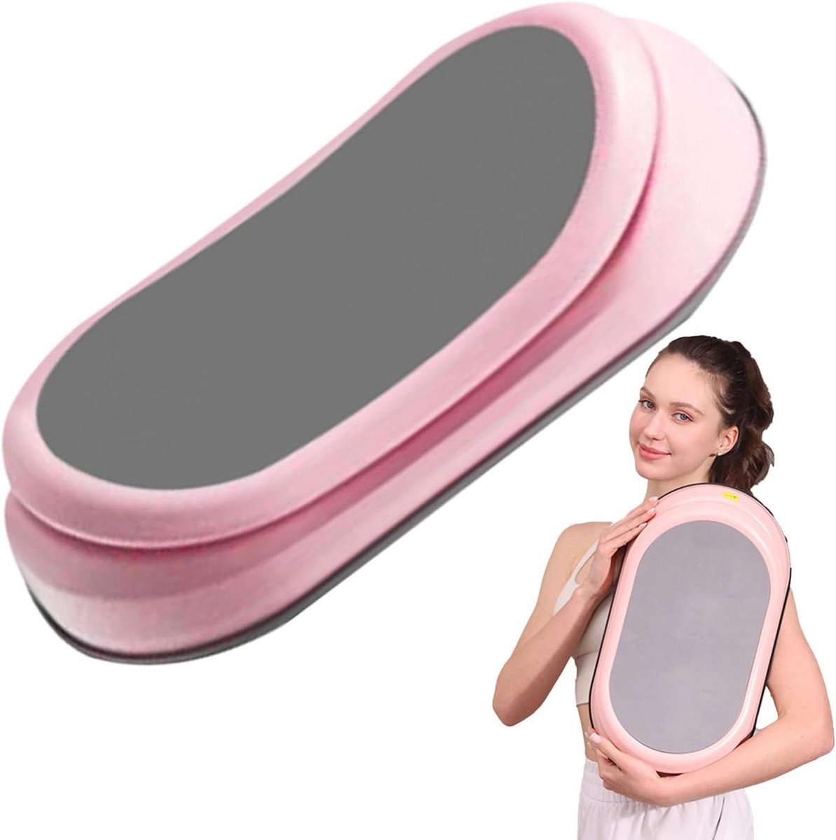 Taille draaiende machine - Roterende schijf - Buikvormende fitness - Stille trainingsoplossing - 488 x 265 cm - Roze