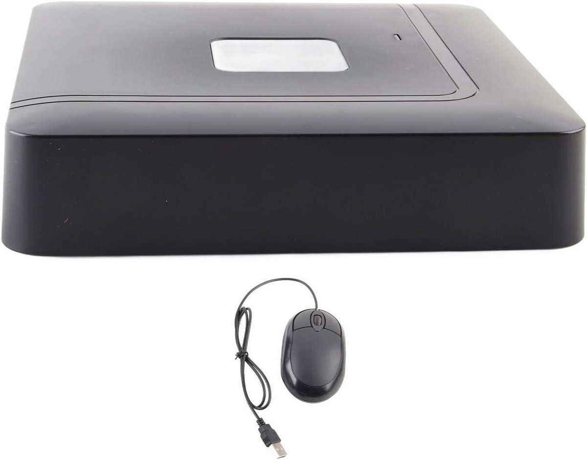 CCTV Recorder - Videorecorder Bewaking - Beveiliging Thuis - 5-in-1 Functionaliteit - 4 Kanalen - Zwart