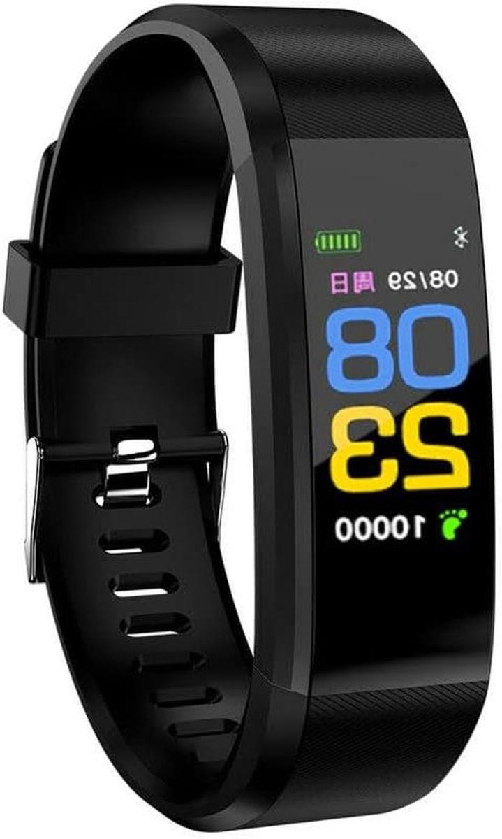 Smart Armband - Fitness Tracker - Activiteiten Monitoren - Hartslag Bloeddruk - 0.96 Inch OLED - Zwart