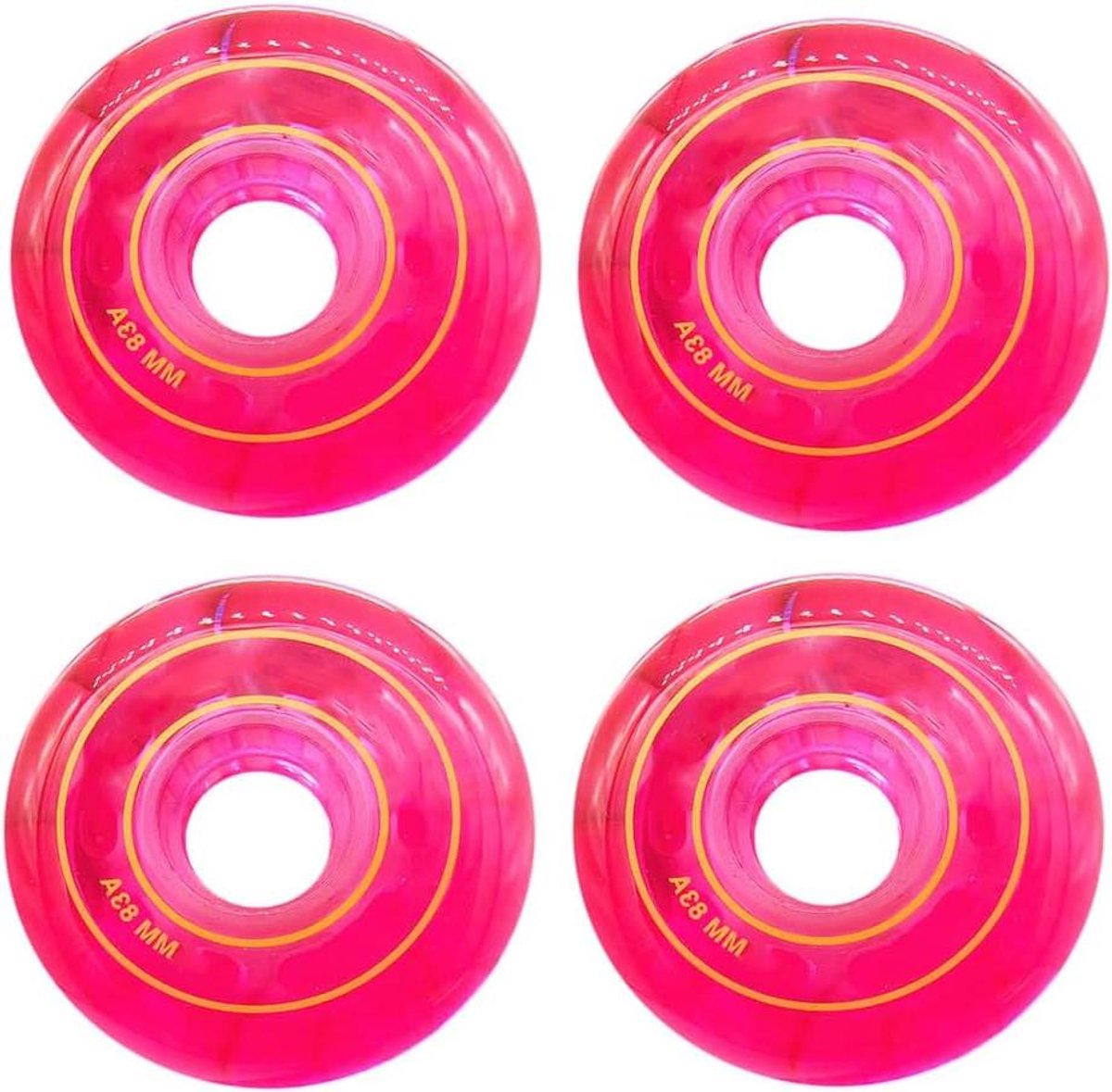 Wielen voor skates Rolschaats wielen Binnen en buiten Duurzaam PU materiaal 4 stuks 76 mm