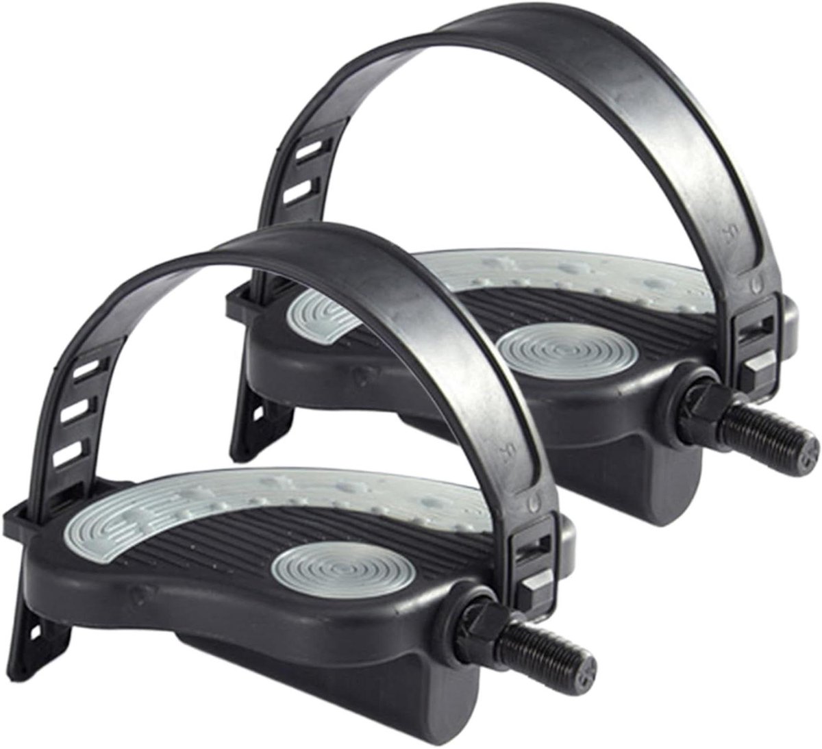 Hometrainer Pedalen - Fietsonderdelen - Sporten Thuis - Universele Compatibiliteit - 2 Stuks - Zwart