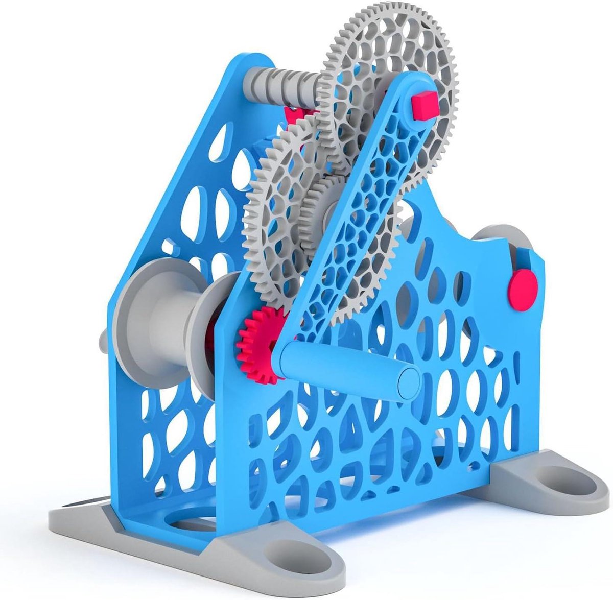 3D-printer filament respooler, handmatige spoelwikkelaar, verwijderbaar modulair ontwerp, soepele rotatie, voor spoelen van 1 kg, liefhebbers van 3D-afdrukken, textielkunstenaars
