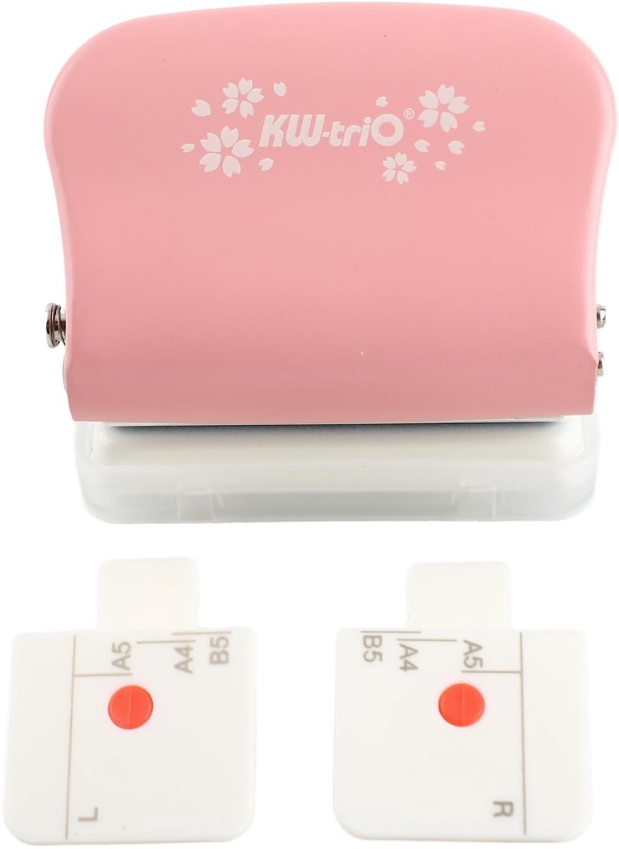 Dailygoods- Gaatjespons Robuuste Metaalstructuur - Handmatige Ponsmachine - A4/A5/B5 Gaten - Nauwkeurige Positionering - Ideaal voor Papieren Knutselen - Ingebouwde Opslag voor Schroot