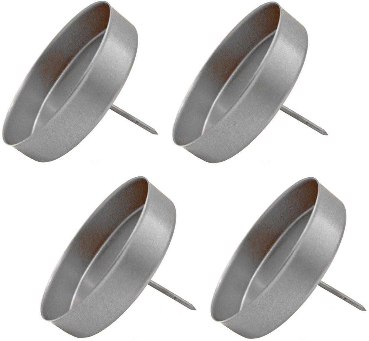 Dailygoods- Kaarsenhouder voor Stompkaarsen - Set van 4 - Kaarsenstandaard voor Bolkaarsen - Kaarsenhouder Glas - Kaarsenhouder voor Adventsdecoratie - Betrouwbaar bij Regen en Sneeuw - Kaarsensteker